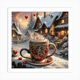 Cup Of Coffee in norway Art Print