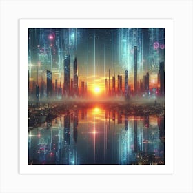 Futuristic Cityscape 14 Art Print