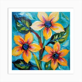 Yellow Flowers  Art Print