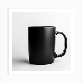 Black Coffee Mug Art Print