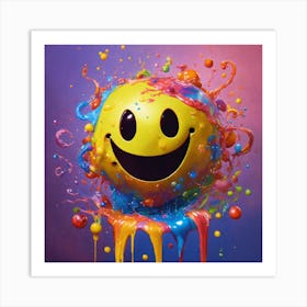 Smiley Face 4 Art Print