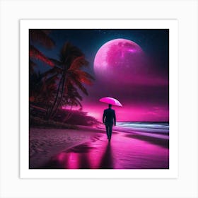 Pink Moon Art Print