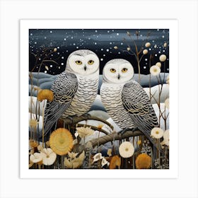 Bird In Nature Snowy Owl 3 Art Print