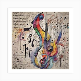 Music Notes Art Print