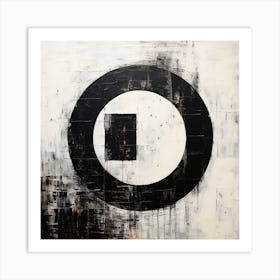 Abstract Art Circle Digital Painting (17) Art Print