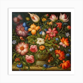 Flowers In A Vase Art Print