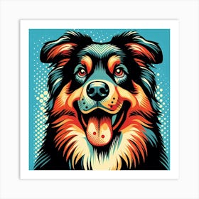 Australian Shepherd Dog Art Print