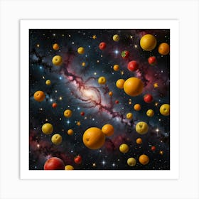 Fruit In Space Art Print