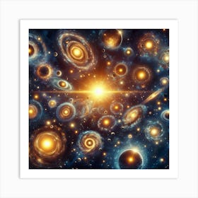 Galaxy In Space Art Print