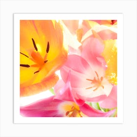 Tulips In A Vase Art Print