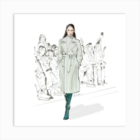 Fashion show Illustration Art Print