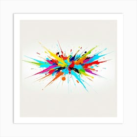 Colorful Splashes Abstract Art Print 1 Art Print