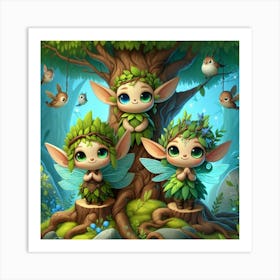 Fairy Elves Art Print