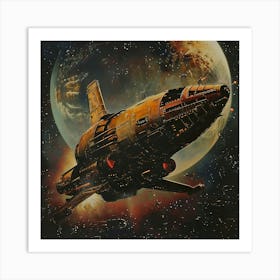 Classic Space Opera Scene Art Print