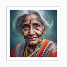 Portrait Of An Indian Woman 1 Art Print