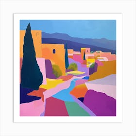 Abstract Travel Collection Marrakech Morocco 2 Art Print