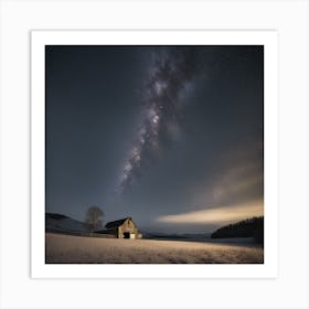 Barn At Night Art Print