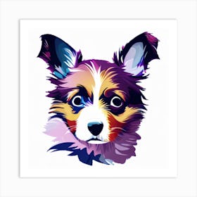 Portrait Of A Dog Art Print