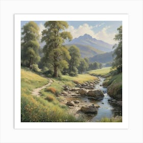 Scottish Valley art print Art Print