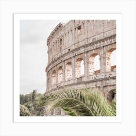 The Roman Colosseum Square Art Print