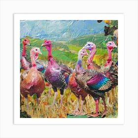 Kitsch Turkey Collage 1 Art Print