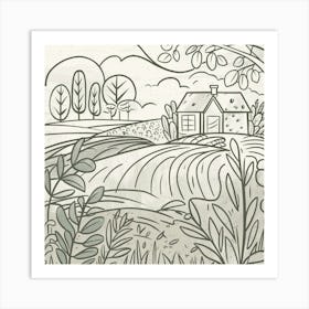 House In The Countryside Art Print