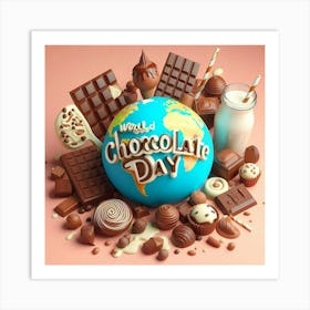 World Chocolate Day Art Print