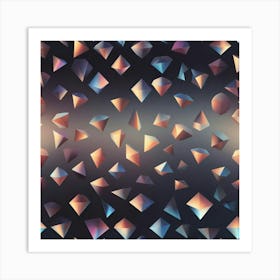 Abstract Triangles 15 Art Print