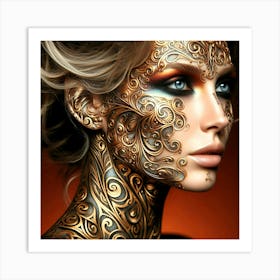 Portrait Artwork 256 Art Print