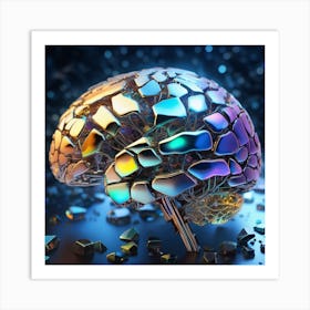 Broken Brain 3 Art Print