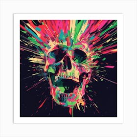 Skull Painting 37 Art Print