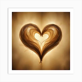 Heart Of Gold Art Print