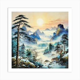 Asian Landscape 1 Art Print