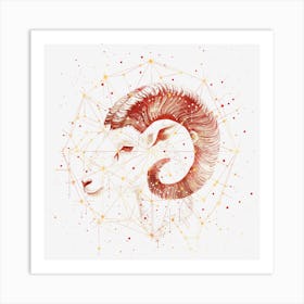 Aries Zodiac Sign Art Print