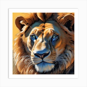 In A Photorealistic Concept Art Lions  790530026 (1) Art Print