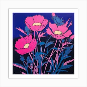 Oxeye Daisy 2 Pop Art Illustration Square Art Print