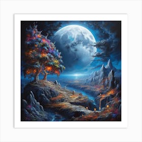 Full Moon Art Print