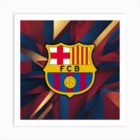 FC Barcelona Logo Wall Art 29 Art Print