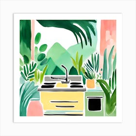 Kitchen Jungle Dreams 01 Art Print