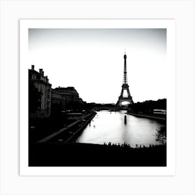 Eiffel Tower In Paris Art Print