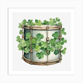 Shamrock Drum 10 Art Print