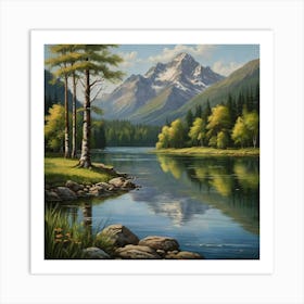 Mountain Lake 4 Art Print