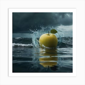 Stormy Apple Art Print