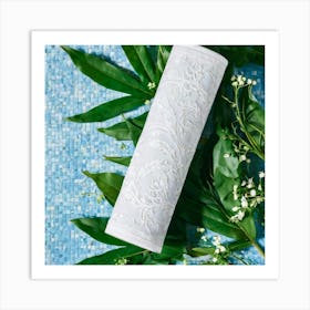 On A Radiant Summer Day An Exquisitely Reflective Plaster Bandage Is Intricately Woven Into An Elab Art Print