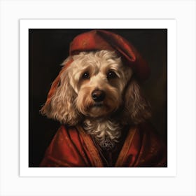 Portrait Of A Cockapoo (Old Master) Art Print