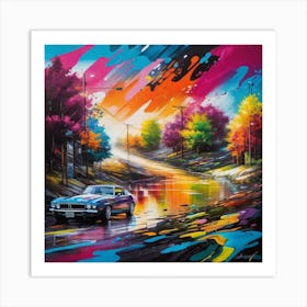 Splatter Street Art Print