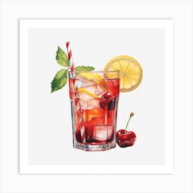 Cherry Lemonade 4 Art Print