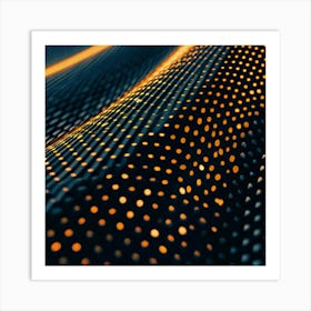 Abstract Pattern Of Dots Art Print