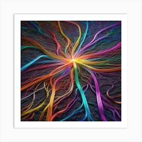 Colorful Brain 38 Art Print