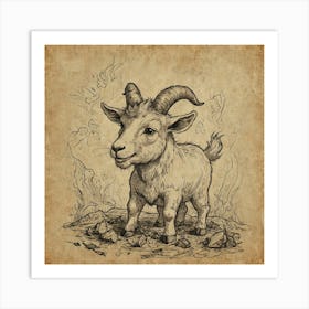 Goat! 6 Art Print